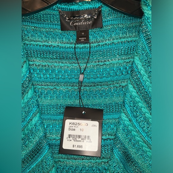NWT!!—ST. JOHN COUTURE Blazer, Sz. 10, “Jade Multi”—Stunning! - Picture 3 of 4